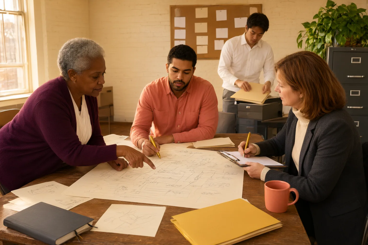 Editorial scene showing practical next steps for Justice Campaign Planning: A Practical Guide for Community and Faith-Based Organizers