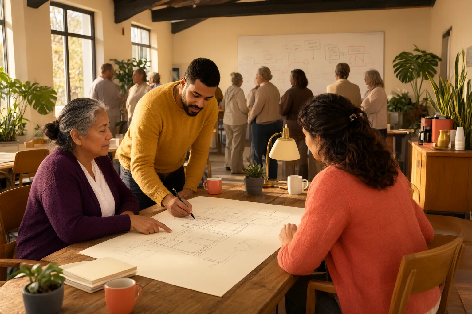 Editorial scene showing practical next steps for Beyond Land Acknowledgments: A Practical Partnership Guide for Congregations